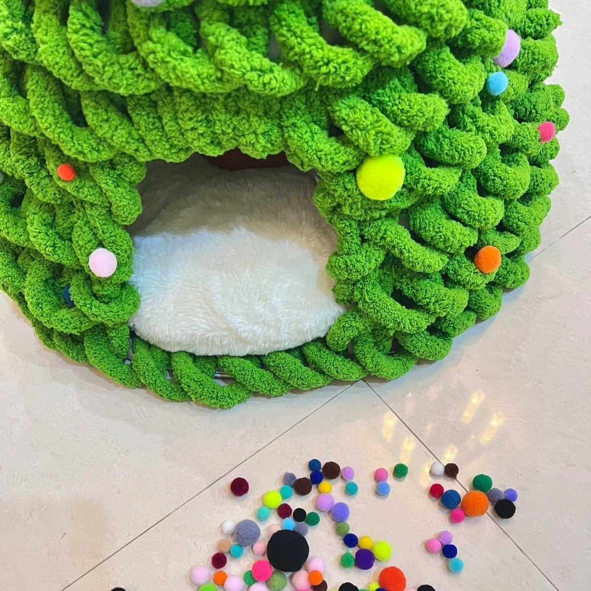 Christmas Tree Cat Nest Handmade Diy Material Package Homemade