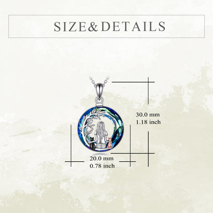 YFN Cat Necklace Sterling Silver Jewelry for Women Cat Jewelry Gifts