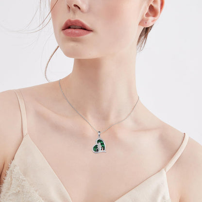 YFN Cat Necklace Sterling Silver Jewelry for Women Cat Jewelry Gifts