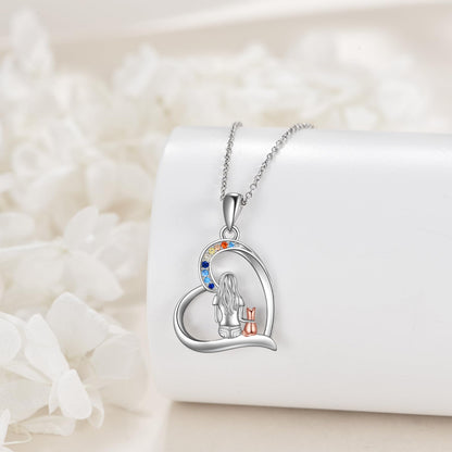 YFN Cat Necklace Sterling Silver Jewelry for Women Cat Jewelry Gifts