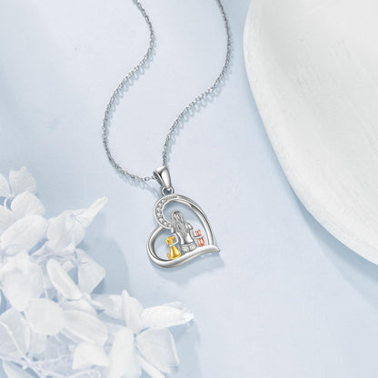 YFN Cat Necklace Sterling Silver Jewelry for Women Cat Jewelry Gifts